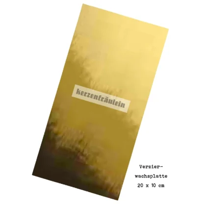 Verzierwachsplatte "Gold (glänzend)"